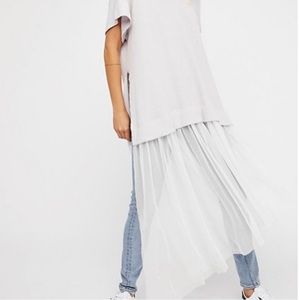 FREE PEOPLE Dance With Me maxi top dress w/tulle